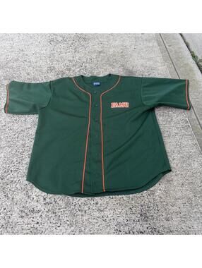 Florida A&M University FAMU Rattlers Green Orange Baseball Jersey XL